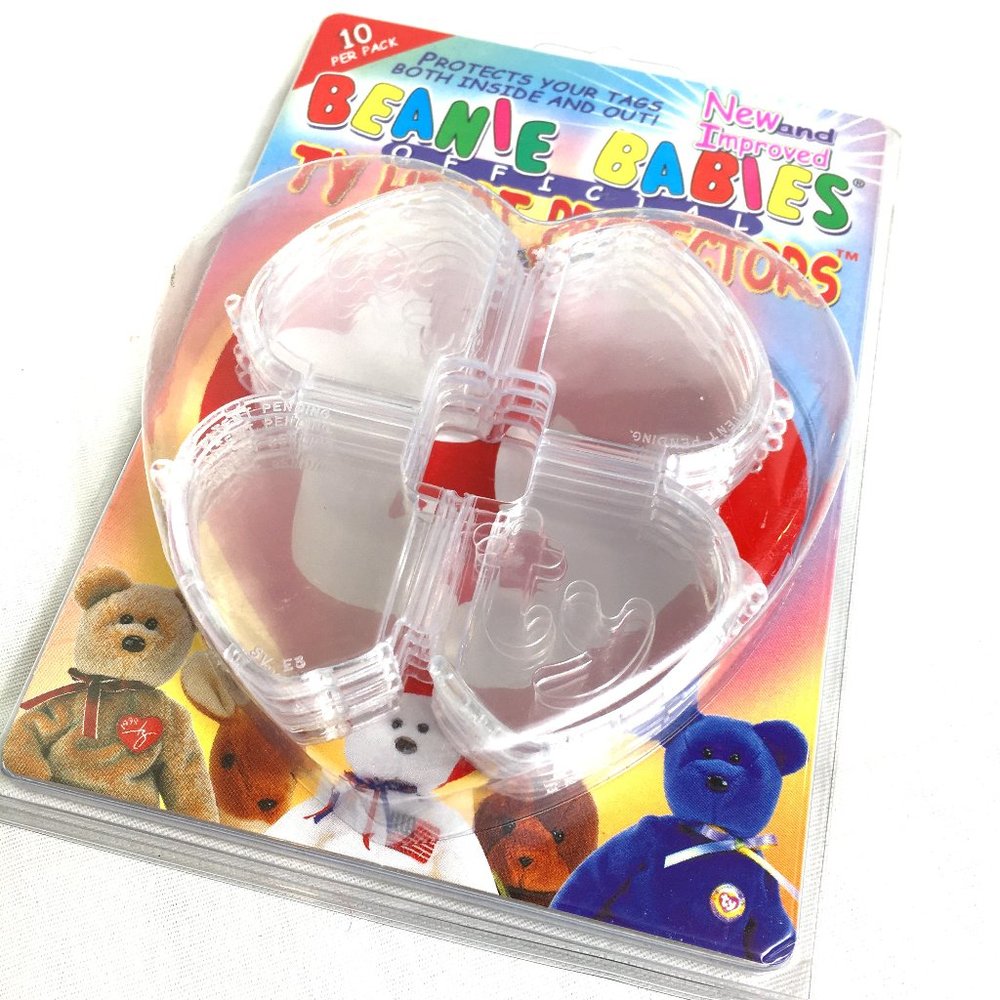 * Beanie Babies Official Ty Heart Label Protectors NWT